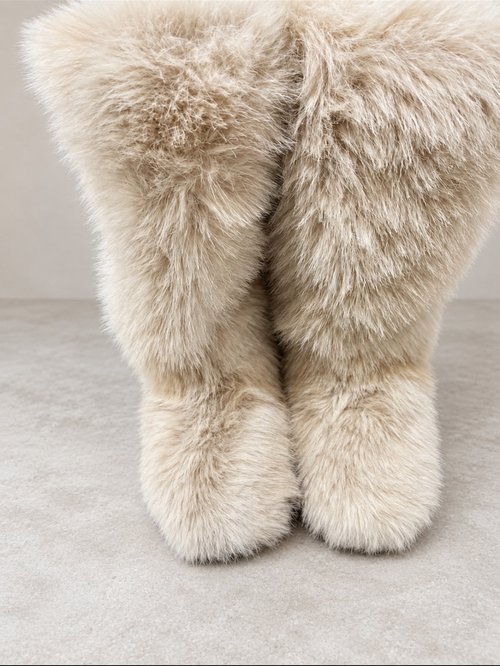 Plush Beige women’s Boot - Soft Fur Plush Boot